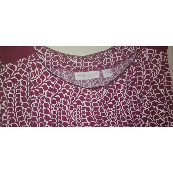 Women’s New York and Company Tank Top Stretch Sleeveless Pleated - Size XL Ny&Co - Picture 5 of 7